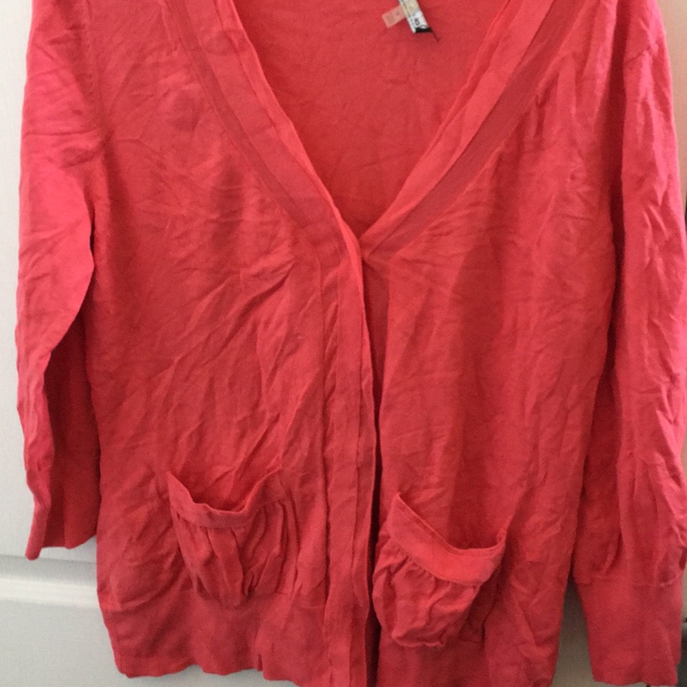 Cable and gauge cardigan medium